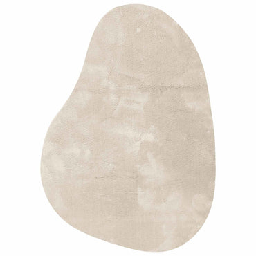 vidaXL Tapis de zone HUARTE Beige 140 x 200 cm Polyester