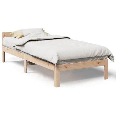 vidaXL Massivholzbett ohne Matratze 80x200 cm Kiefernholz