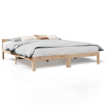 vidaXL Massivholzbett ohne Matratze 160x200 cm Kiefernholz