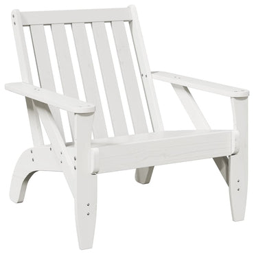 vidaXL Adirondack-Gartenstuhl Weiß 75x77x77 cm Massivholz Kiefer
