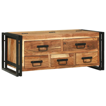 vidaXL Couchtisch Braun 90 x 50 x 38 cm Massivholz Akazie