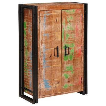 vidaXL Bahut avec portes Marron Bois de récupération massif et métal