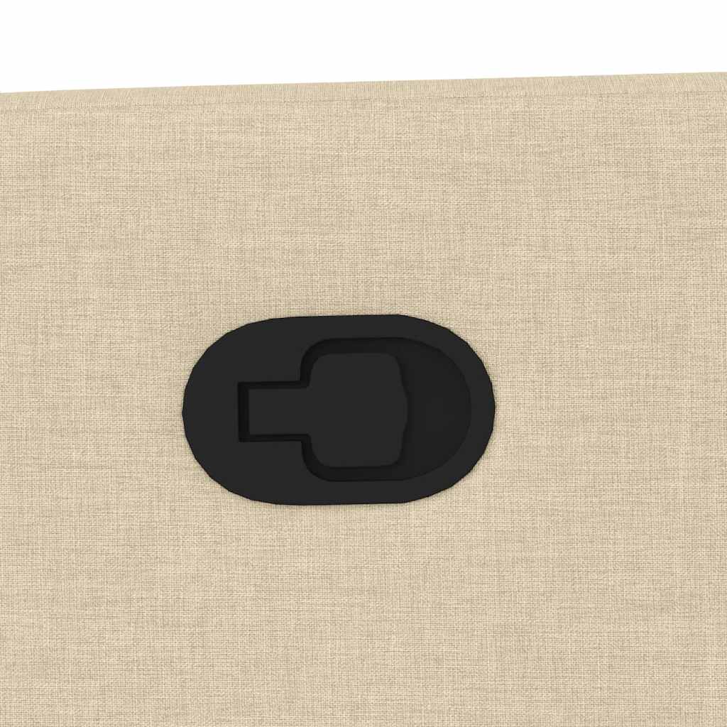 Fauteuil de massage releveur crème en tissu vidaXL