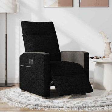 vidaXL Relaxsessel Elektrisch Schwarz Stoff