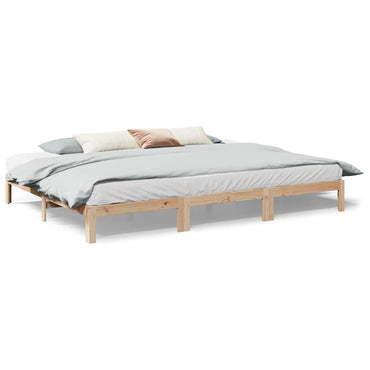 vidaXL Familienbett ohne Matratze 270x200 cm Massivholz Kiefer