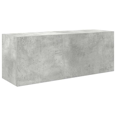 vidaXL Armoire murale de salle de bain gris béton 80x25x30 cm en bois d'ingénierie