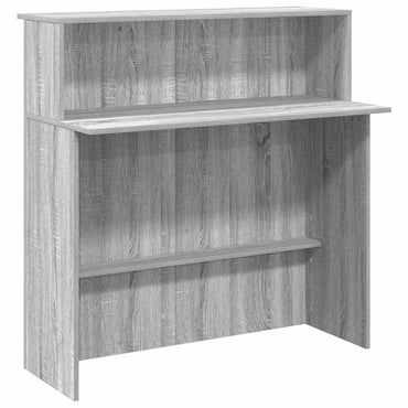 vidaXL Empfangstheke Grau Sonoma 100x50x103,5 cm Holzwerkstoff