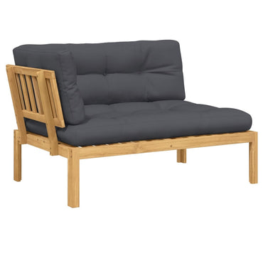 vidaXL Garten-Ecksofa aus Paletten mit Kissen Massivholz Akazie