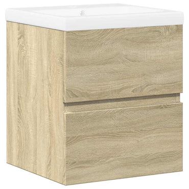 vidaXL Ensemble de meubles de salle de bain 2 pièces Aggloméré chêne Sonoma