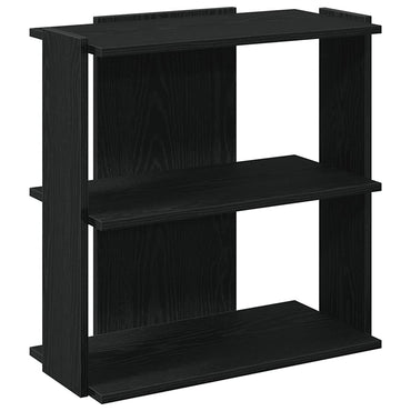 vidaXL Bibliothèque à 3 niveaux Noir 60x30x60 cm Bois d'ingénierie