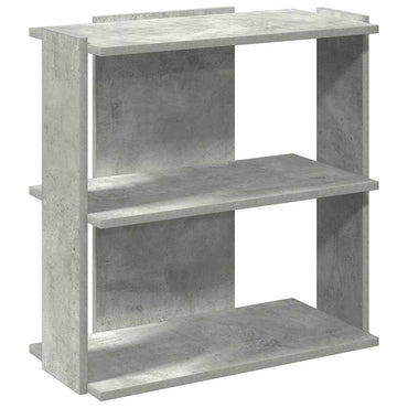 vidaXL Bücherregal 3 Böden Betongrau 60x30x60 cm Holzwerkstoff