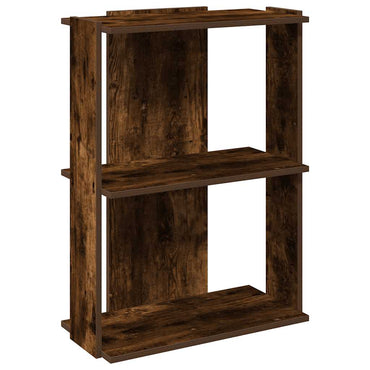 vidaXL Étagère à 3 niveaux chêne fumé 60x30x80 cm Bois d'ingénierie
