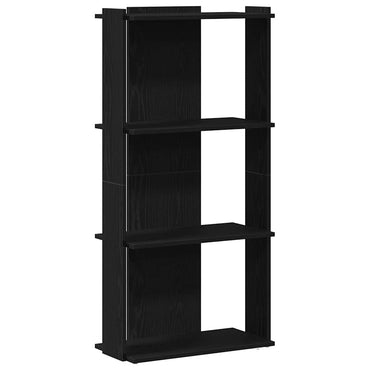 vidaXL Bücherregal 3 Böden Schwarz 60x30x120 cm Holzwerkstoff