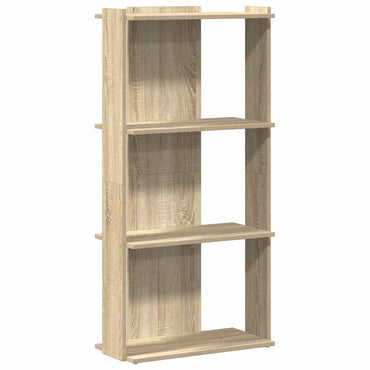 vidaXL Bücherregal 3 Böden Sonoma-Eiche 60x30x120 cm Holzwerkstoff