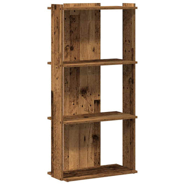 vidaXL Bücherregal 3 Böden Altholz-Optik 60x30x120 cm Holzwerkstoff
