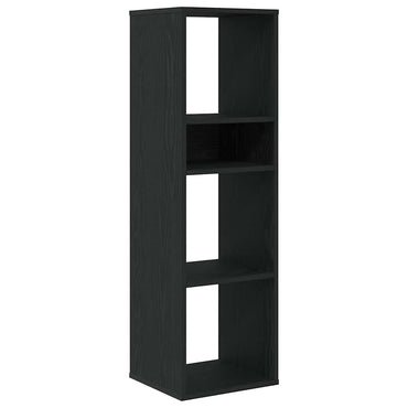 vidaXL Bücherregal Schwarz 34x31x112 cm Holzwerkstoff