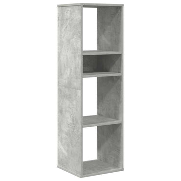 vidaXL Bücherregal Betongrau 34x31x112 cm Holzwerkstoff