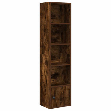 vidaXL Bibliothèque chêne fumé 31x24x127 cm Bois d'ingénierie