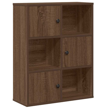 vidaXL Bibliothèque Chêne marron 60x24x76,5 cm Bois d'ingénierie