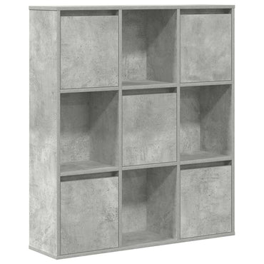 vidaXL Bibliothèque gris béton 89x24x101,5 cm Bois d'ingénierie