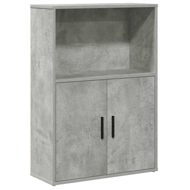 vidaXL Bücherregal Betongrau 60x24x85 cm Holzwerkstoff