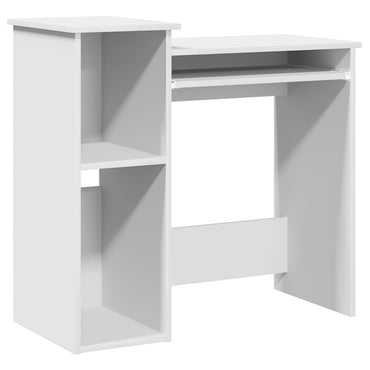 vidaXL Schreibtisch mit Regalen Weiß 84x40x78 cm Holzwerkstoff