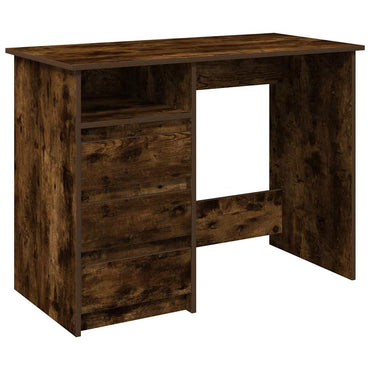 vidaXL Schreibtisch Räuchereiche 102x50x75 cm Holzwerkstoff