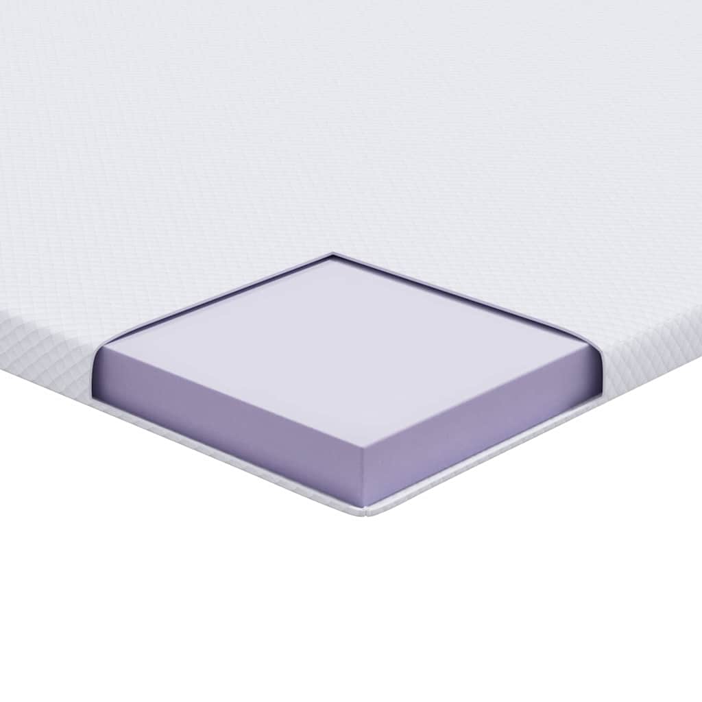 Matratzenauflage Weiß 160 x 200 cm Jacquard Stoff