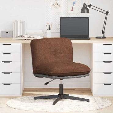 vidaXL Bürostuhl Drehbar Braun Stoff
