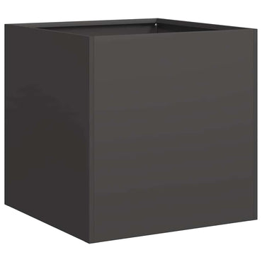 vidaXL Pflanzkübel Schwarz 40x40x40 cm Kaltgewalzter Stahl