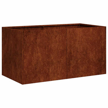 vidaXL Pflanzkübel Rostig 80x40x40 cm Wetterfester Stahl