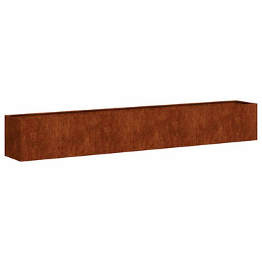 vidaXL Pflanzkübel Rostig 280x40x40 cm Wetterfester Stahl