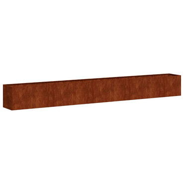 vidaXL Pflanzkübel Rostig 360x40x40 cm Wetterfester Stahl