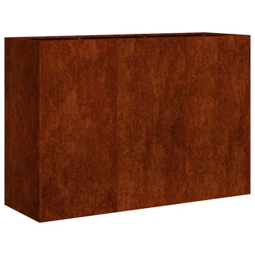 vidaXL Pflanzkübel Rostig 120x40x80 cm Wetterfester Stahl