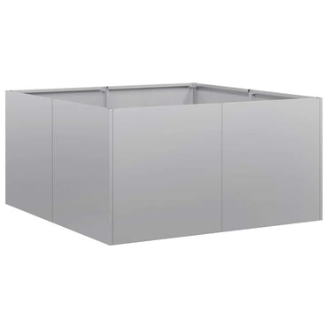 vidaXL Pflanzkübel 80x80x40 cm Verzinkter Stahl