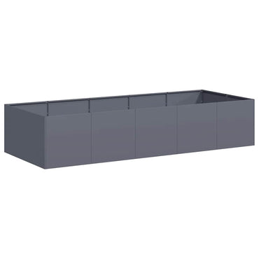 vidaXL Pflanzgefäß Anthrazit 200x80x40 cm Stahl