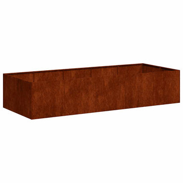 vidaXL Pflanzkübel Rostig 200x80x40 cm Wetterfester Stahl