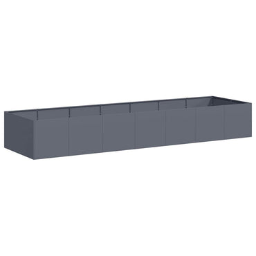 vidaXL Pflanzgefäß Anthrazit 280x80x40 cm Stahl