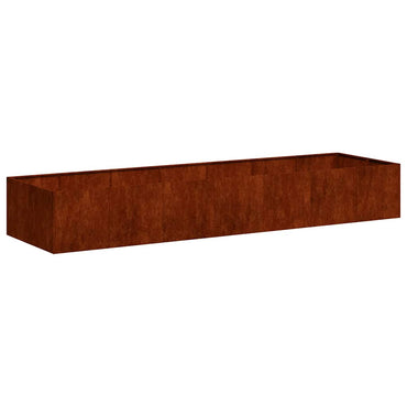vidaXL Pflanzkübel Rostig 280x80x40 cm Wetterfester Stahl