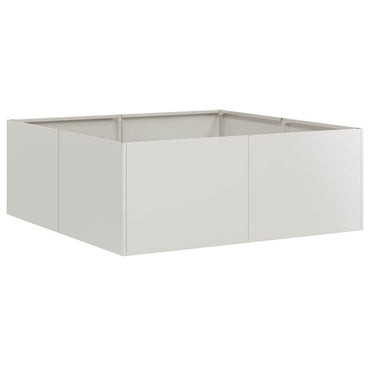vidaXL Pflanzkübel 80x80x30 cm Edelstahl
