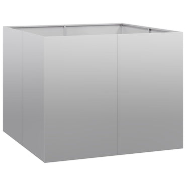 vidaXL Pflanzkübel 100x100x80 cm Verzinkter Stahl