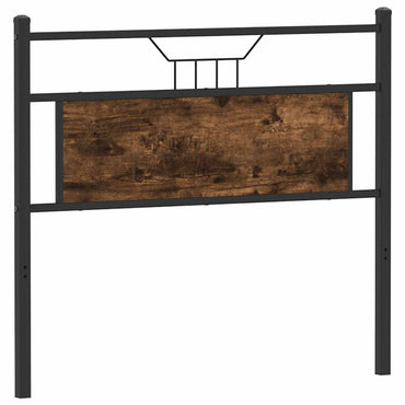 vidaXL Ersatz-Kopfteil Räuchereiche 107 cm Holzwerkstoff und Stahl