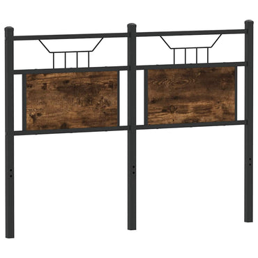 vidaXL Ersatz-Kopfteil Räuchereiche 120 cm Holzwerkstoff und Stahl