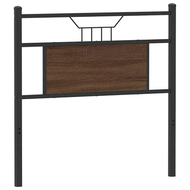 vidaXL Ersatz-Kopfteil Braun Eichen-Optik 80 cm Holzwerkstoff und Stahl