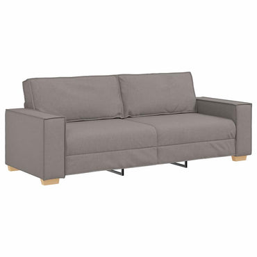 vidaXL Canapé à 3 places taupe 180 cm tissu