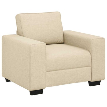 vidaXL Fauteuil crème 100x77x82 cm Tissu