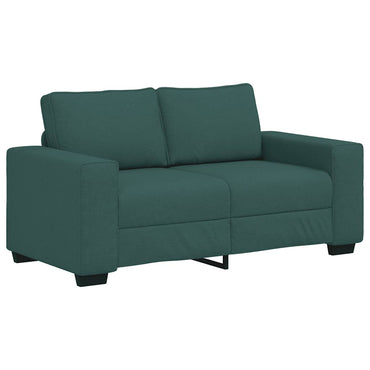 vidaXL Canapé 2 places vert foncé 160x77x82 cm Tissu