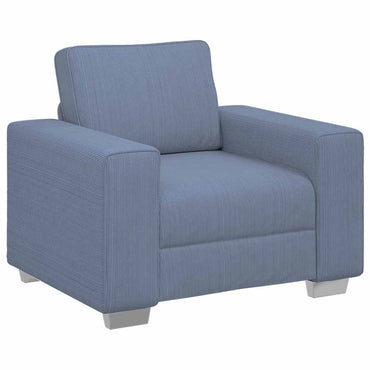 vidaXL Sessel Blau 100x77x82 cm Cordstoff