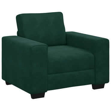 vidaXL Fauteuil vert foncé 100x77x82 cm velours