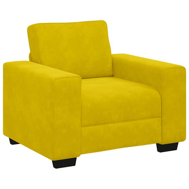 vidaXL Sessel Gelb 100x77x82 cm Samt